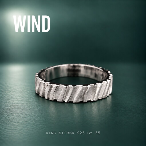 Bild 1 Ring Wind 4 mm Ag 925 | Atelier Marion Knorr Ludwigsburg 