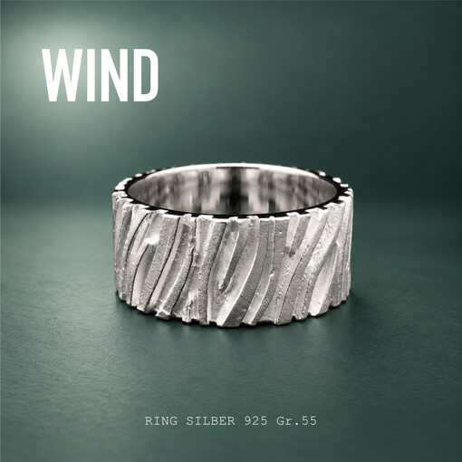 Bild 1 Ring Wind 8,7 mm Ag 925 | Atelier Marion Knorr Ludwigsburg 